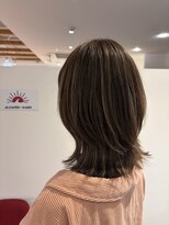 アズールサン 草加西口店(azule-sun) ハイライトカラー,グレージュ,ベージュ系,ウルフ【草加】