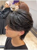 フェザーショート/フェザーウルフ/メンズウルフ/フェザーパーマ