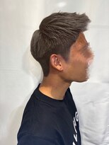 Men's U-AMBOISE  寝屋川/メンズパーマ/ブリーチ/白髪ぼかし/ハイライト&nbsp;爽やかアップバングショート