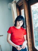 クオーレ ヘア アンジュ 水戸店(CUORE HAIR ange)&nbsp;外はねミディアムロブスタイル