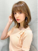 アフロート エル 錦糸町(AFLOAT L)&nbsp;韓国ヘア/マロンベージュ/シースルーバング/くびれミディ