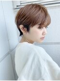 ミルクティーブラウン×耳掛けショート【静岡】