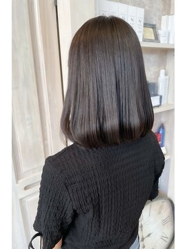 キャアリー(Caary) 福山市美容室Caary人気 さらつや ぱつっと前下がりボブ