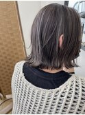 白髪ぼかしハイライト/ラベンダーアッシュ/エイジングケア