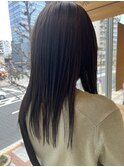 セミロングストレート