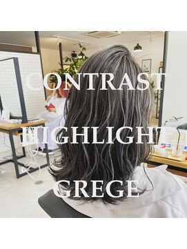 クレア 岡崎南店(CREA) 「ブリーチ×１」グレージュハイライト