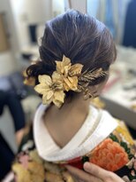 浜田美容室&nbsp;和装まとめ髪（ローシニヨン）