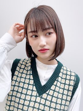 アイティー バイ アルバム 中野店(IT by ALBUM) ナチュラルボブ_ホワイトグレージュネビージュ_49002