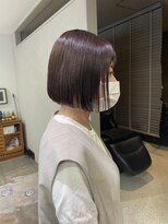 インビテーション 名古屋(invitation)&nbsp;パツっとボブ、ピンクブラウン