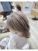 脱白髪染め☆ショコラアッシュ☆ヘルシースタイル白髪活かし