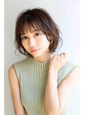 春の大人エアリーボブ/30代/40代