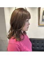 アルマヘアー(Alma hair by murasaki)&nbsp;◎明るめアッシュカラーのミディアムスタイル◎