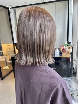 インデックスヘアー 錦糸町店(in'dex hair) 髪質改善グレージュカラーカーキベージュレイヤーロング錦糸町