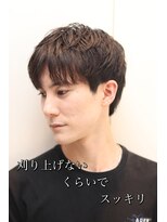 ヘアーアンドグルーミング ヨシザワインク(HAIR&GROOMING YOSHIZAWA Inc.)&nbsp;毛流れハンサムショートセンターパートメンズ黒髪爽やか