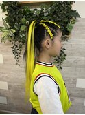 コーンロウ【ヘアセット/ヘアメイク/立川/袴着付け/立川/袴】