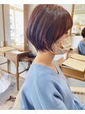 20代30代40代大人可愛い☆ほんのりピンク♪丸みショート