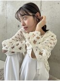 艶髪/顔周りカット/簡単アレンジ