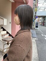 ヘアプレイスソル (HAIR PLACE SoL)&nbsp;ショート/切りっぱなしボブ/透明感/シアーグレージュ