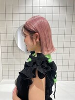 ニトバイアンキシム(nit by ahnkism)&nbsp;ボブミルクティーベージュブリーチダブルカラー堀江