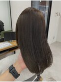 ブリーチなしワンカラー　アッシュ