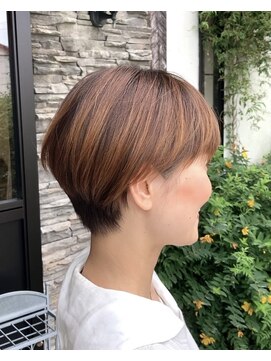 ルプラ ガーデン(le-pla garden) マッシュショート/オレンジベージュ/ブリーチなし/ボブ/豊橋豊川