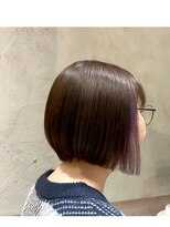 ファブーク(FaBurk)&nbsp;ショートボブ×インナーカラーパープル