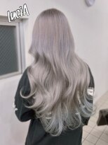 ルシア 京都四条河原町烏丸(LuciA) 【レミー100%/54cm】シールエクステ×ブリーチ×シルバーカラー