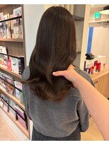 ユーフォリア 青山(Euphoria)&nbsp;【担当きょうこ】赤み消しオリーブベージュ/艶感カラー/レイヤー