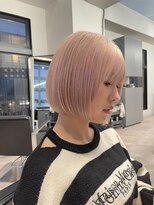 シャウルデッサン(CHARLES DESSIN)&nbsp;ホワイトピンクナチュラルショートミニボブ
