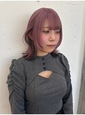 JILL STUDIO くすみピンクグレージュ/顔まわりレイヤー