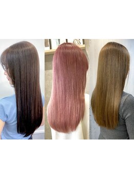 内部まで効果を浸透！髪に栄養をたっぷり与えることで、仕上がりの違いを実感♪艶のある美髪へと導きます◎