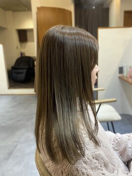 トワ(toi) アッシュベージュ/質感再整カラー/ブリーチなし/横浜/横浜駅