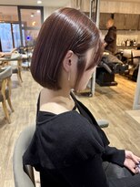 ヘブンリー(heavenly)&nbsp;ミニボブ/切りっぱなしボブ/ピンクブラウン/ブラウンカラー