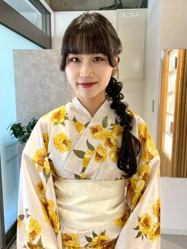 ムーン バイ ケンジ(moon by KENJE) 【hinari】浴衣アレンジ/編みおろし/浴衣着付け