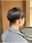 刈り上げマッシュ/前髪あり/パーマ風/メンズカット
