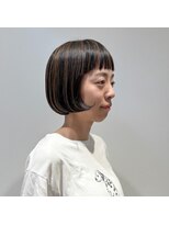 ファヴォリ(favori)&nbsp;【favori 自由が丘】黒髪ハイライトボブ