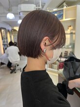 【カラーのこだわり2】透明感たっぷりカラーでオシャレヘアに！［神楽坂/髪質改善/白髪染め/カット]