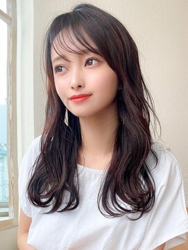 ラルユー 金山(LallYou) 暗髪でも出せるこなれ感フェイスレイヤー×ナチュラルセミロング