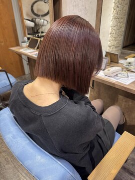 リベルテ(Liberte) 《Liberte》髪質改善カラー/艶ボブ/レッドブラウン