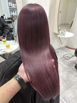 艶髪ワインレッド