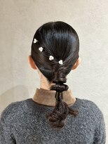 ネウィ 大分中央町店(newi)&nbsp;タイトポニーのお呼ばれヘアアレンジ