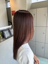 エイト 沖縄豊崎店(EIGHT toyosaki)&nbsp;【EIGHT 豊崎】お客様スタイル_艶感際立つブラウンストレート