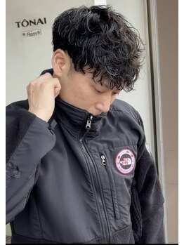 トーナイリーム 放出店(TONAI Rem)の写真/☆再現性にこだわるメンズパーマスタイル☆
