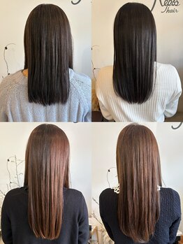 レポヘアー(Repos hair)の写真/【髪質改善＆トリートメント】 話題の髪質改善縮毛矯正で自然な仕上がりのストレートヘアに♪