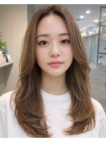 アーツ 新宿(arts)&nbsp;ロングレイヤー×韓国巻き×くびれヘアの柔らかスタイル