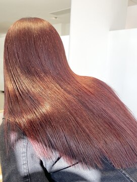 トリッカ シブヤ(TRICCA SHIBUYA) ブリーチなしWカラー×ワインレッド