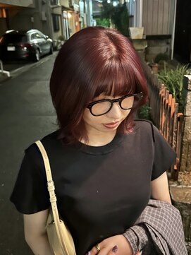 サムウェア(SOMEWHERE) 艶感ボルドーカラー20代30代