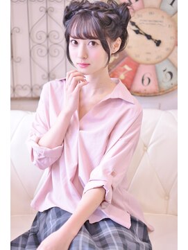 メイズ(MAZE) 黒髪ツインメッシーバン【メイズ東中野・鍛原志行】