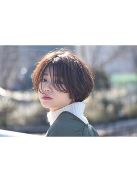 シャンティー(shanti) ほんのりオレンジショコラの★色気ミニボブ★【shanti 石川】