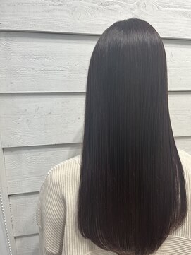 ニューラインギンザ(New-Line 銀座) 髪質改善オリーブグレージュヘルシーロングニュアンスカラー